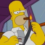 Homer Simpson Smoking A Cigar