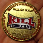 The Gold Version Of The KillTheCan.org Hall Of Fame Coin